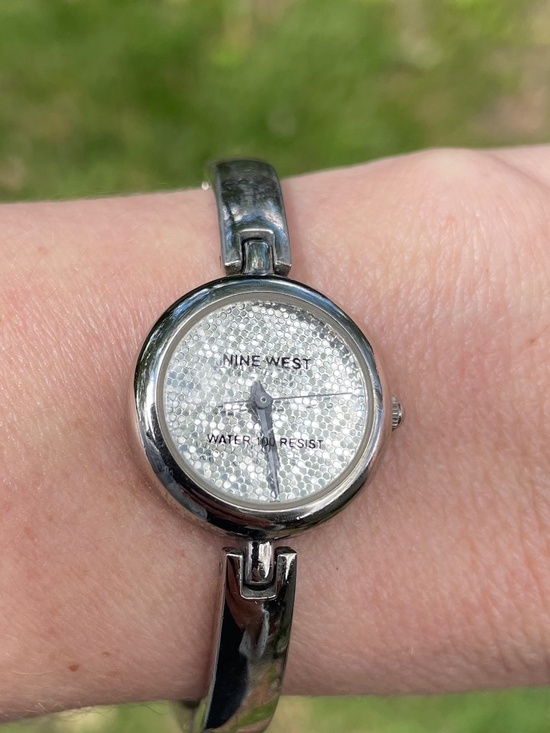 Nine West Accessories - Nine West Sparkling-Face Y2K Watch with Bracelet Band Silver-tone